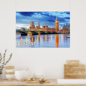 Beautiful London, England, Großbritannien Poster (Küche)
