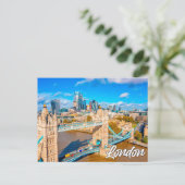 Beautiful London, England, Großbritannien Postkarte (Stehend Vorderseite)