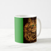 Beautiful Long Haired Tabby Cat Kaffeetasse (VorderseiteRechts)