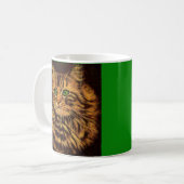 Beautiful Long Haired Tabby Cat Kaffeetasse (Vorderseite Links)