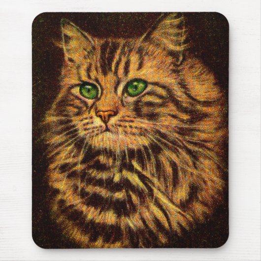 Beautiful Long Haired Tabby Cat Mousepad (Vorne)