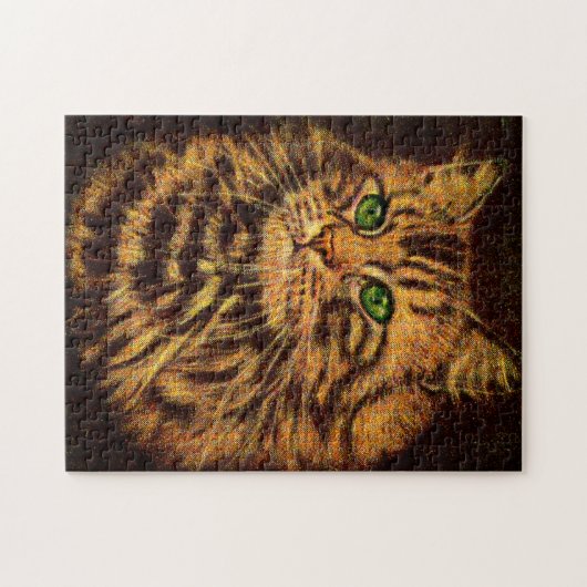 Beautiful Long Haired Tabby Cat Puzzle (Horizontal)