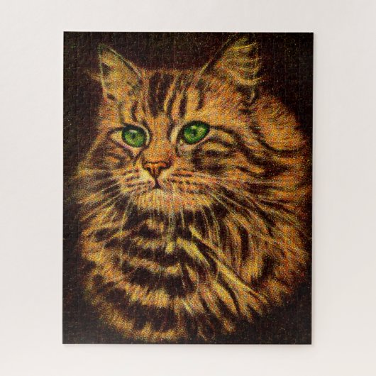 Beautiful Long Haired Tabby Cat Puzzle (Vertikal)