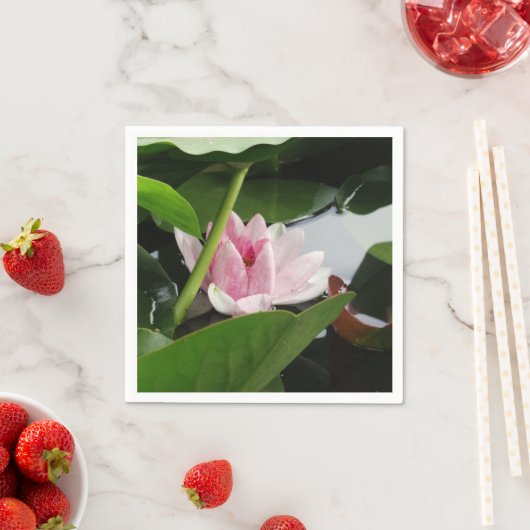 Beautiful Lotus Blume Cocktail Napkin Serviette (Beispiel)