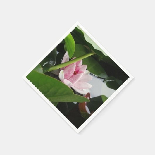 Beautiful Lotus Blume Cocktail Napkin Serviette (Ecke)