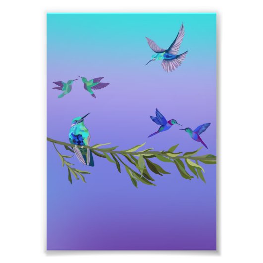 Beautiful love birds wall art poster (Vorne)