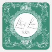 Beautiful Love Green Sticker (Vorderseite)