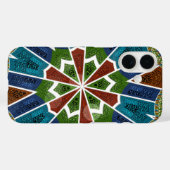 Beautiful Lovely Asia Trendy Sari Abstraktes Muste Case-Mate iPhone Hülle (Rückseite (Horizontal))