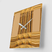 Beautiful lovely Kenyan wild animal giraffe Quadratische Wanduhr (Winkel)