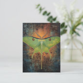 Beautiful Luna Moth Painting Postkarte (Stehend Vorderseite)