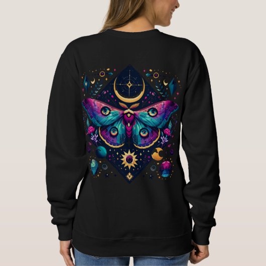 Beautiful Lunar Moth Sweatshirt (Rückseite)