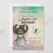 Beautiful Magical Fairy Birthday Einladung (Vorderseite)