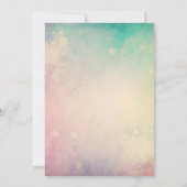 Beautiful Magical Fairy Birthday Einladung (Rückseite)