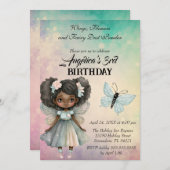 Beautiful Magical Fairy Birthday Einladung (Vorne/Hinten)