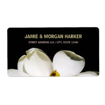 Beautiful Magnolia Wedding Address Label