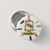 Beautiful Makeup Beauty Eleganter Chic Custom Button (Vorne & Hinten)