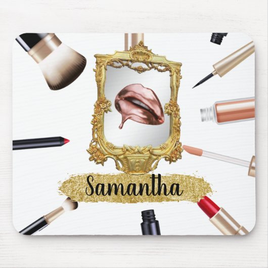 Beautiful Makeup Beauty Eleganter Chic Custom Mousepad (Vorne)