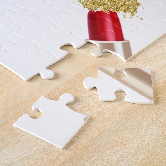 Beautiful Makeup Beauty Eleganter Chic Custom Puzzle (Seite)