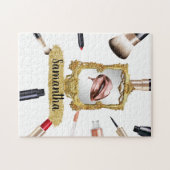 Beautiful Makeup Beauty Eleganter Chic Custom Puzzle (Horizontal)