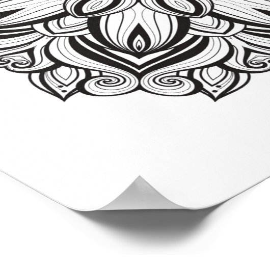 Beautiful Mandala 2 Poster (Ecke)