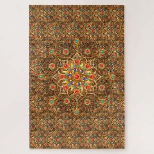 Beautiful Mandala Blume Art Puzzle