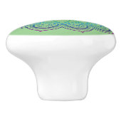 Beautiful Mandala Keramikknauf (Seitenansicht)