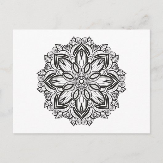 Beautiful Mandala Postkarte (Vorderseite)
