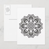 Beautiful Mandala Postkarte (Vorne/Hinten)