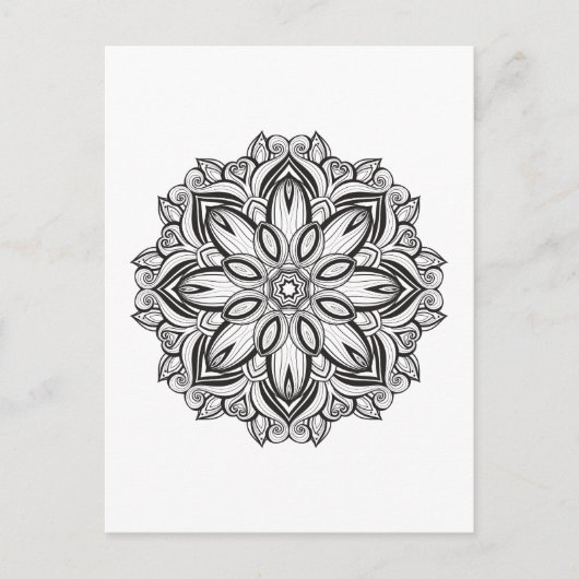 Beautiful Mandala Postkarte (Vorderseite)