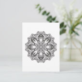 Beautiful Mandala Postkarte (Stehend Vorderseite)