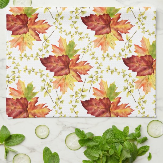 Beautiful Maple Leaf Geschirrtuch (Gefaltet)
