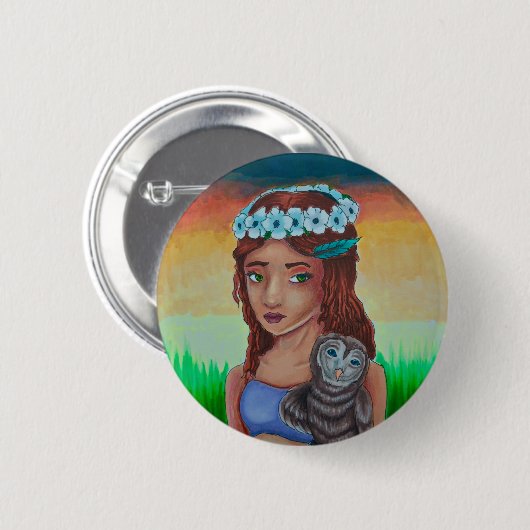 Beautiful Mariah Copic Zeichn Button (Vorne & Hinten)