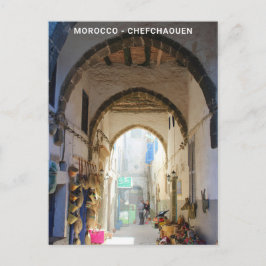 Beautiful Marokko Blue Old City Souvenir Postkarte