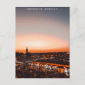 Beautiful Marrakech Red Medina Sunset Postkarte (Vorderseite)