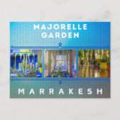 Beautiful Marrakesch Majorelle Garden Architecture Postkarte (Vorderseite)