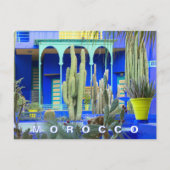 Beautiful Marrakesch Majorelle Garden Architecture Postkarte (Vorderseite)