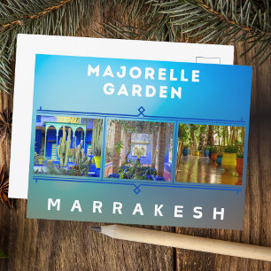 Beautiful Marrakesch Majorelle Garden Architecture Postkarte