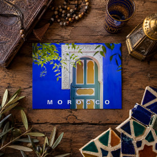 Beautiful Marrakesh Majorelle Blue Garden Postkarte