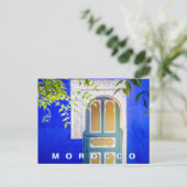 Beautiful Marrakesh Majorelle Blue Garden Postkarte (Stehend Vorderseite)