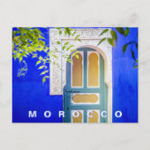 Beautiful Marrakesh Majorelle Blue Garden Postkarte (Vorderseite)