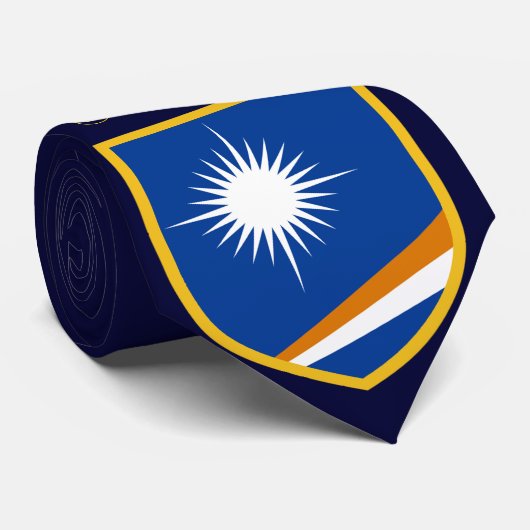 Beautiful Marshall Islands Flag Krawatte (Gerollt)
