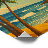 Beautiful Maspalomas Meloneras Beach Gran Canaria Poster (Ecke)