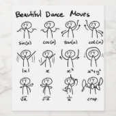 Beautiful Math Dance bewegt Tasse Weinetikett (Einzelnes Label)