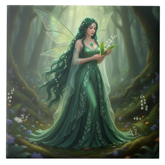 Beautiful May Emerald Fairy Fliese (Vorderseite)