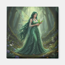Beautiful May Emerald Fairy Magnet