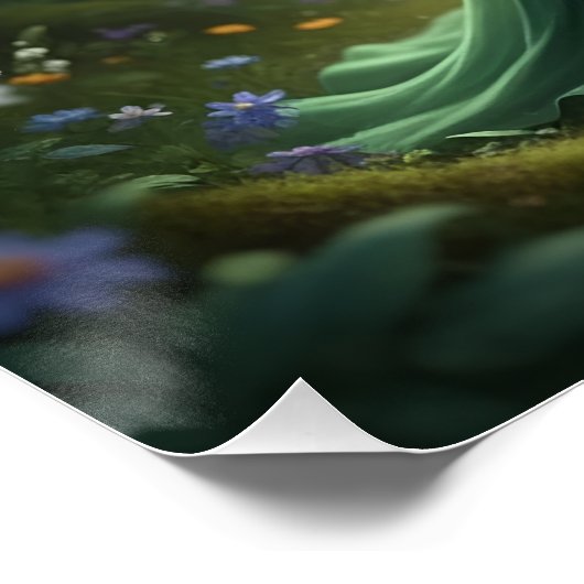 Beautiful May Emerald Fairy Poster (Ecke)