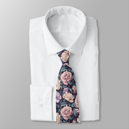 Beautiful Menswear Ties Rose Floral Krawatte (Gebunden)
