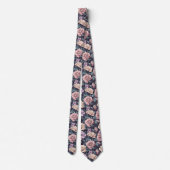 Beautiful Menswear Ties Rose Floral Krawatte (Rückseite)