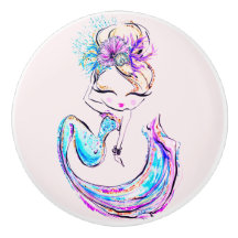 Beautiful Mermaid Fashionista Glam Girl Keramik