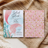 Beautiful Mermaid Girl Birthday Party